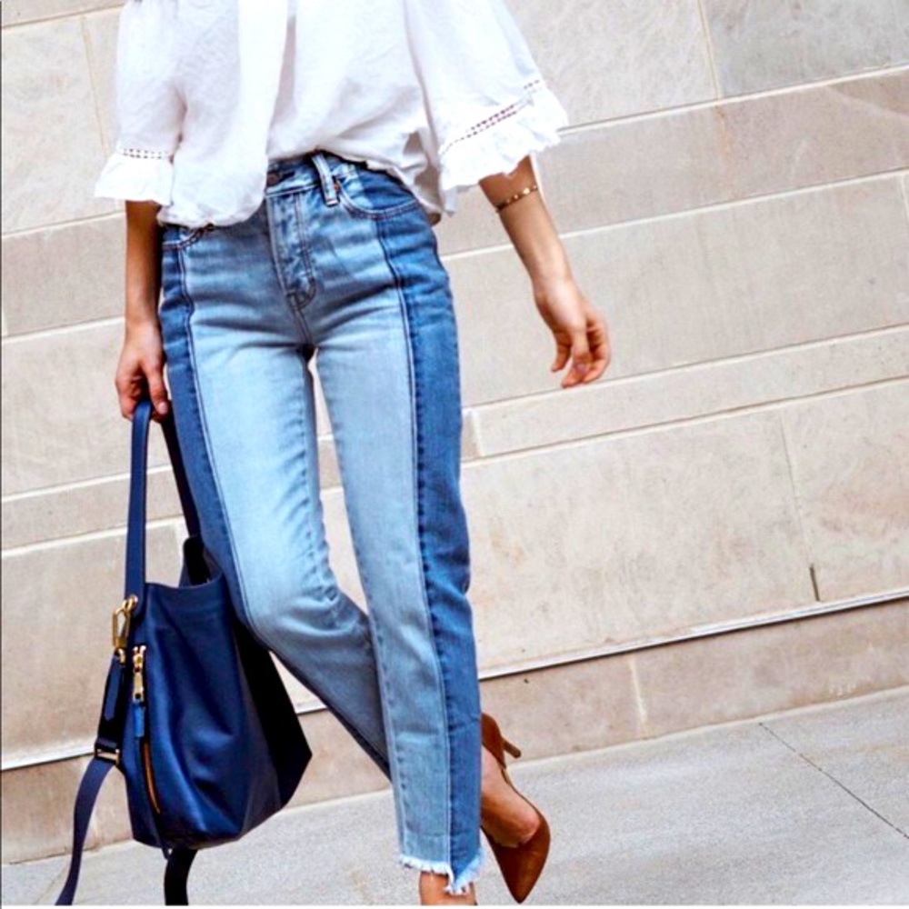 AE Vintage Two-Tone Denim Crop Jeans 🌼